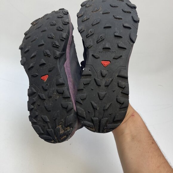 Salomon Outline Goretex Trail Running Hike Purple/black 6 US (4.5*UK) Read* - Picture 10 of 16